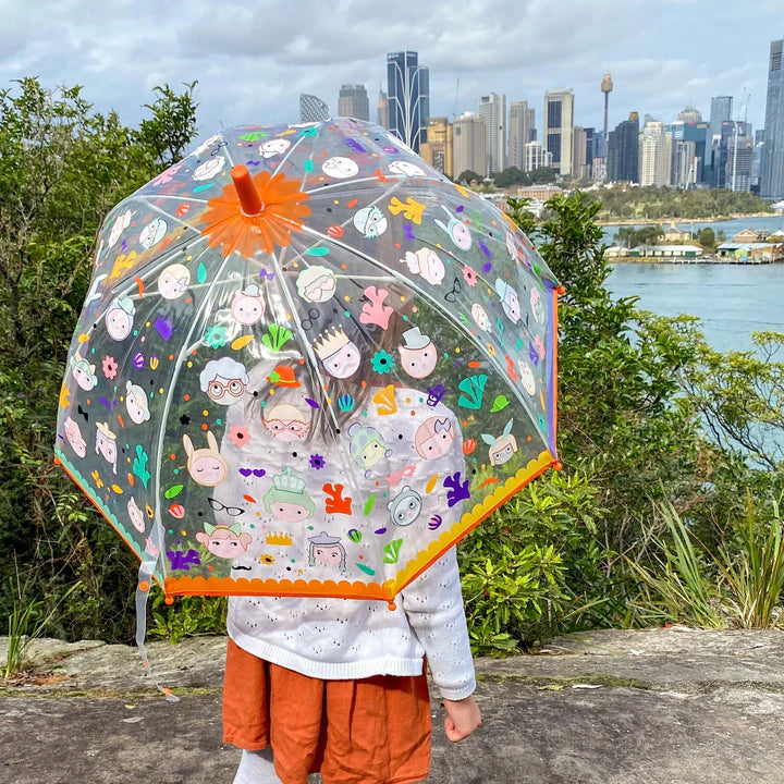 Guarda-chuva magic faces - MUDA DE COR