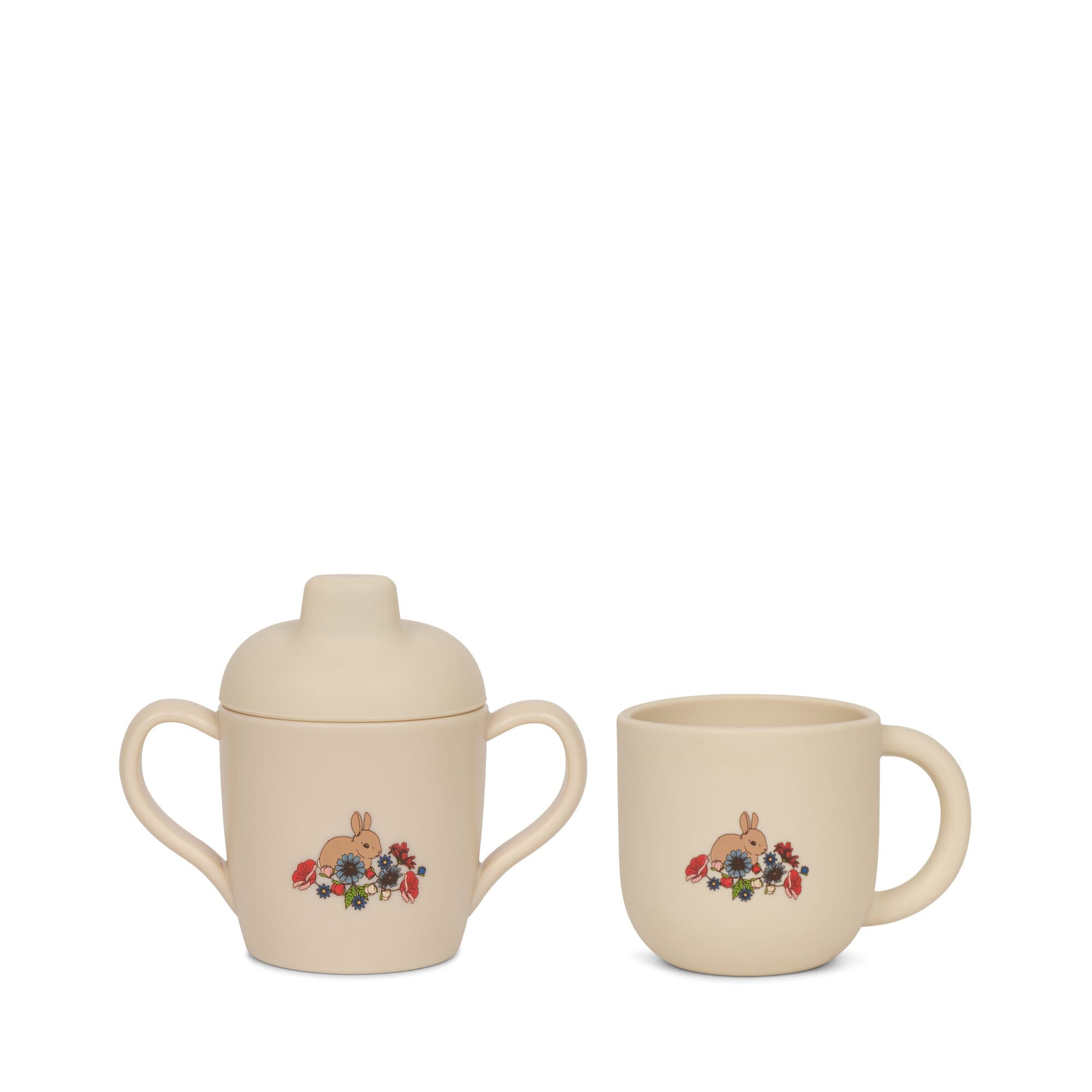 Conjunto copo de aprendizagem + caneca bunny tokki meal Konges sløjd