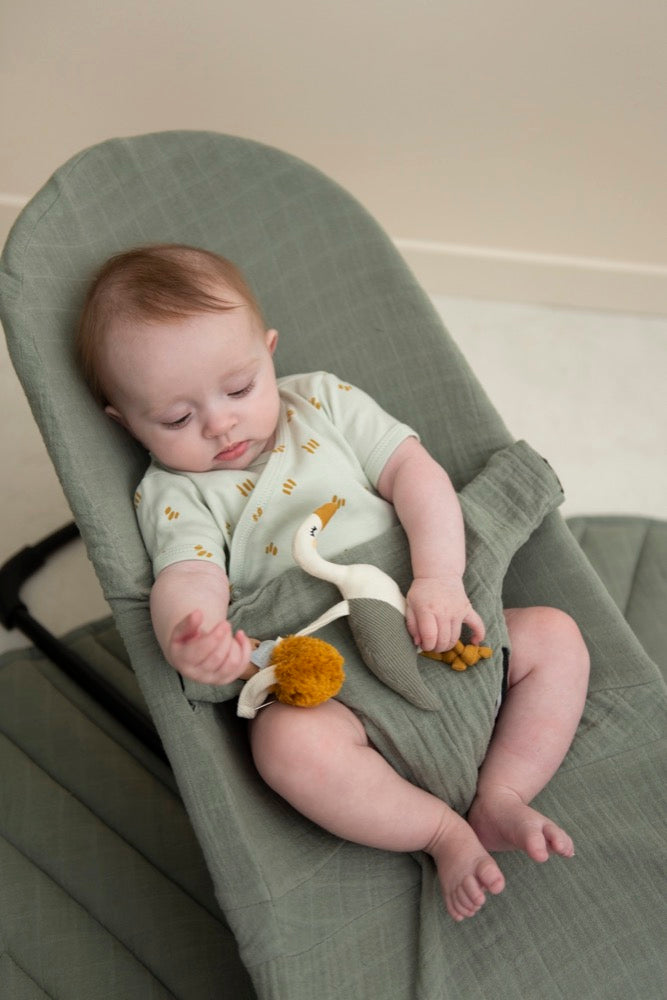 Brinquedo sensorial para o carrinho Garça