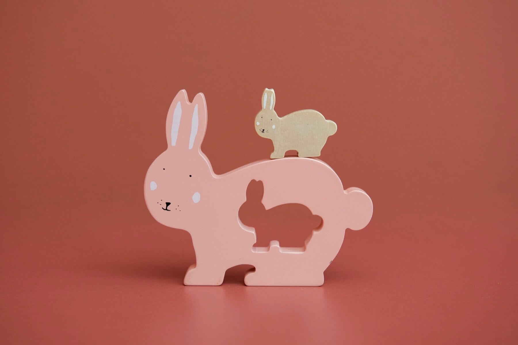 Puzzle de madeira Mrs Rabbit +18 meses Toys Trixie