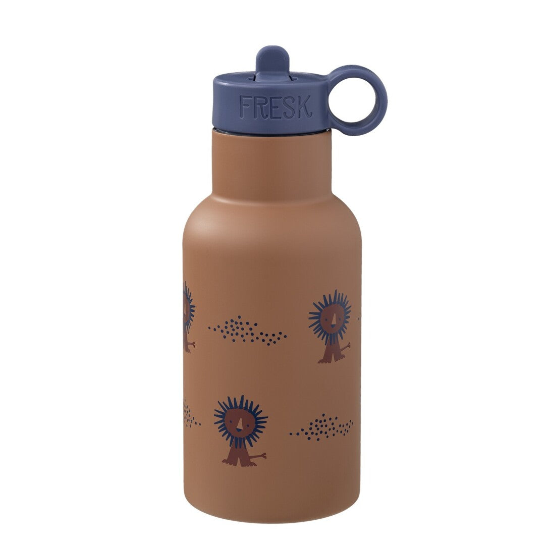 Garrafa térmica leão 350 ml + 2 tampas