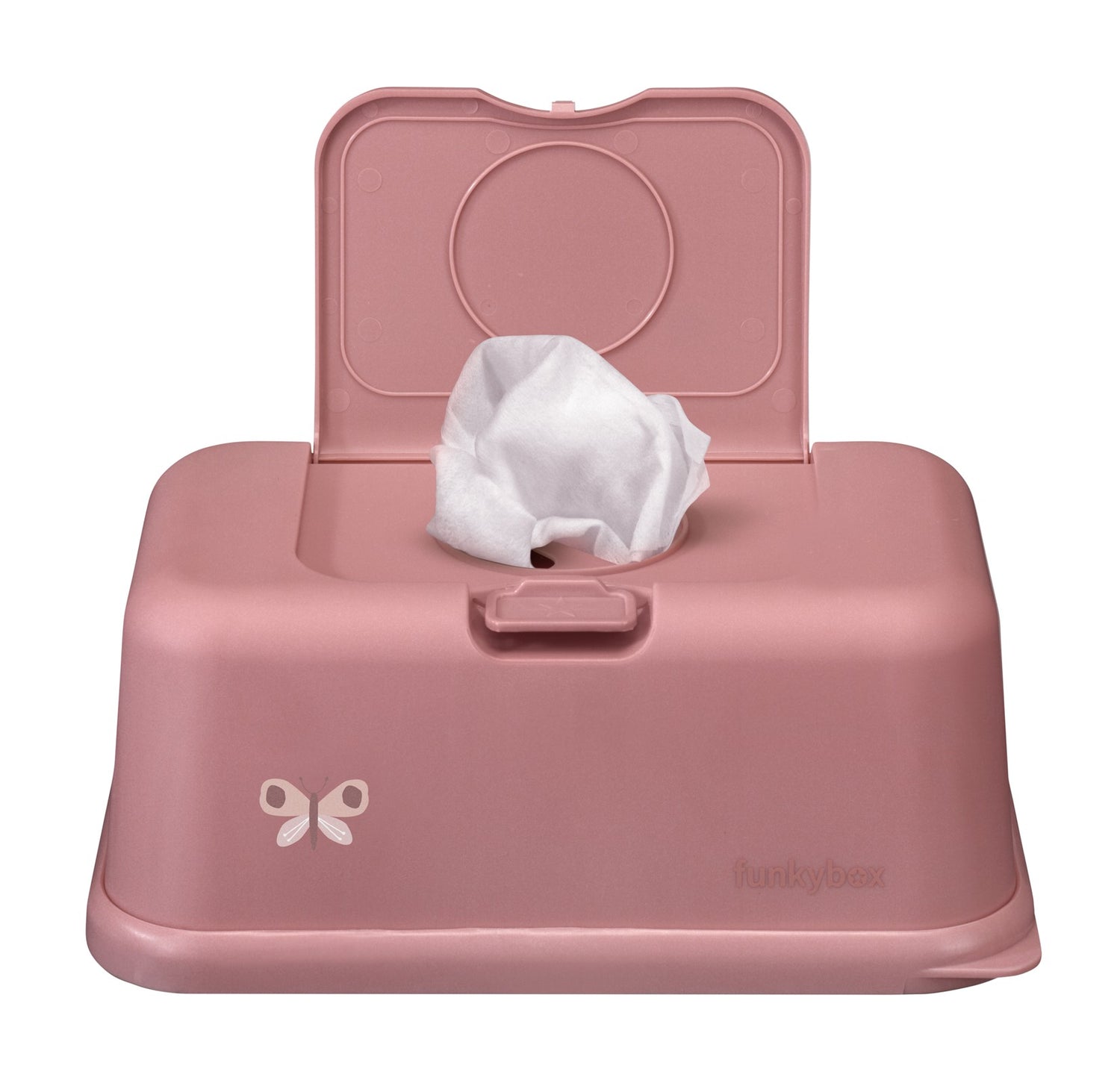 Caixa para toalhitas rosa borboleta