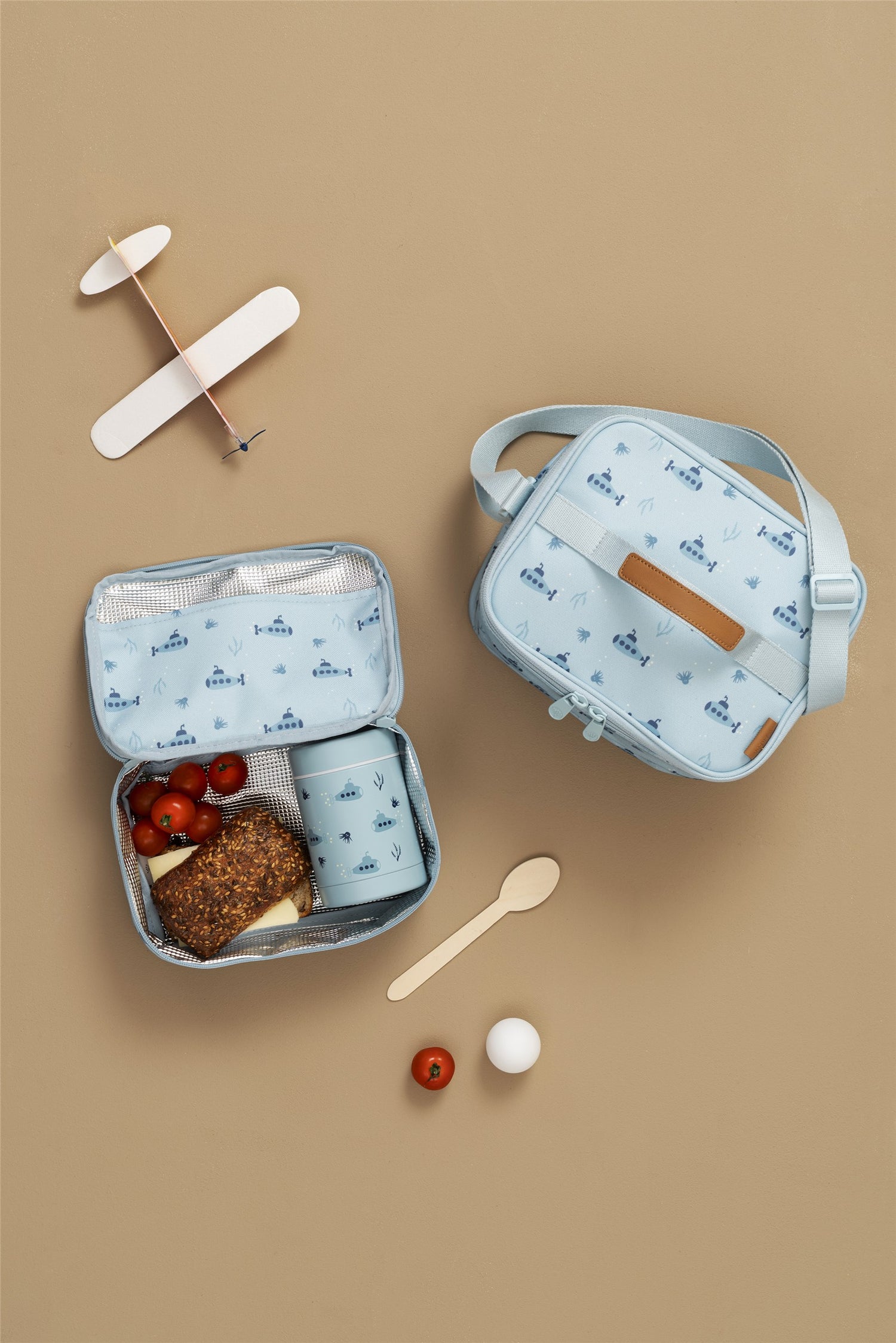 Garrafa térmica submarino 350 ml + 2 tampas