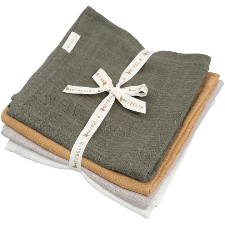 4 musselinas 60 cm olive garden muslin Fabelab