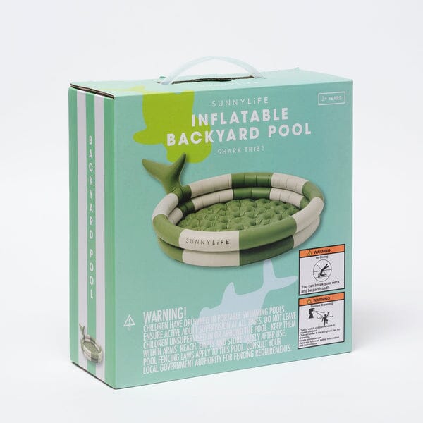 Piscina insuflável shark tribe khaki Sunny Life