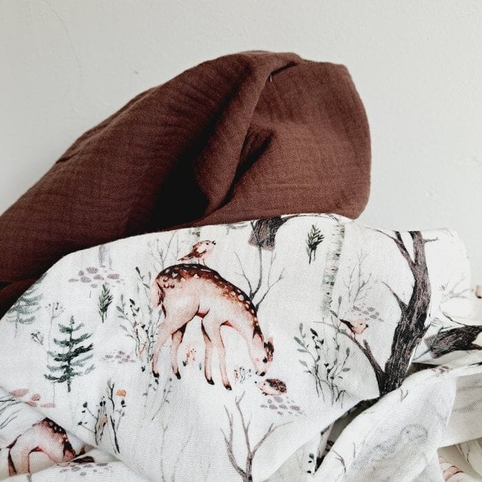 2 musselinas 65 cm veado bronze Muslins Siepdesign