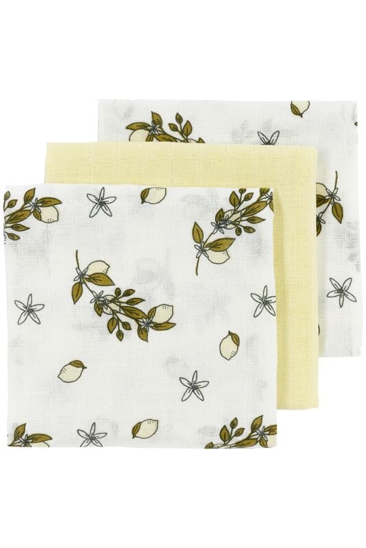 3 musselinas lemon 70 x 70 cm Muslin Meyco