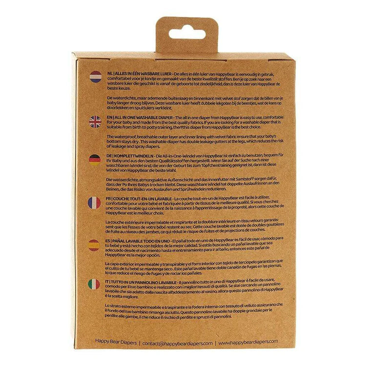 Fralda reutilizável tudo em 1 girafa