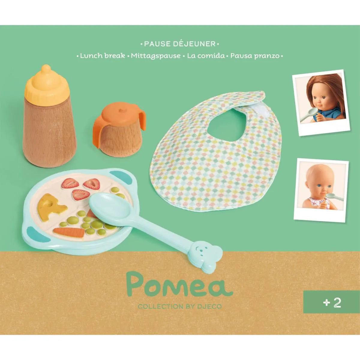 Conjunto de refeição para boneca Pomea