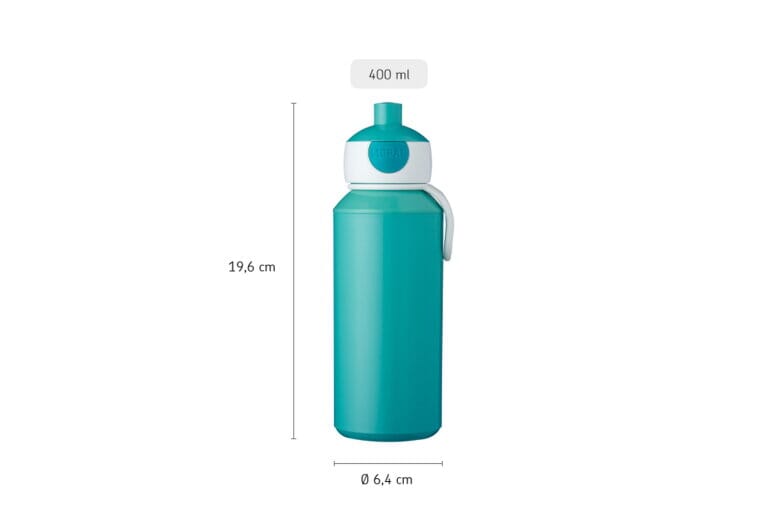 Garrafa pop up 400 ml turquesa Dinnerware MEPAL