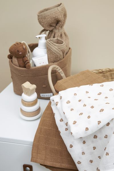 3 musselinas panther toffee 70 x 70 cm