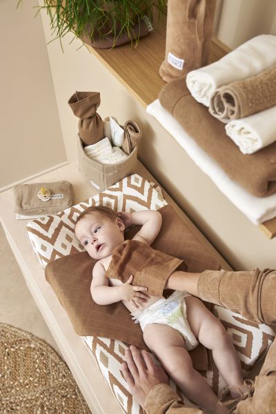 3 musselinas panther toffee 70 x 70 cm