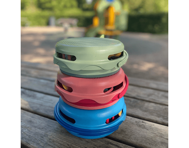 Conjunto COMPACTO brinquedos praia 7 em 1 azul