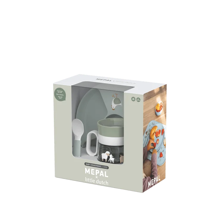 Conjunto de refeição bebé 3 peças Little Farm