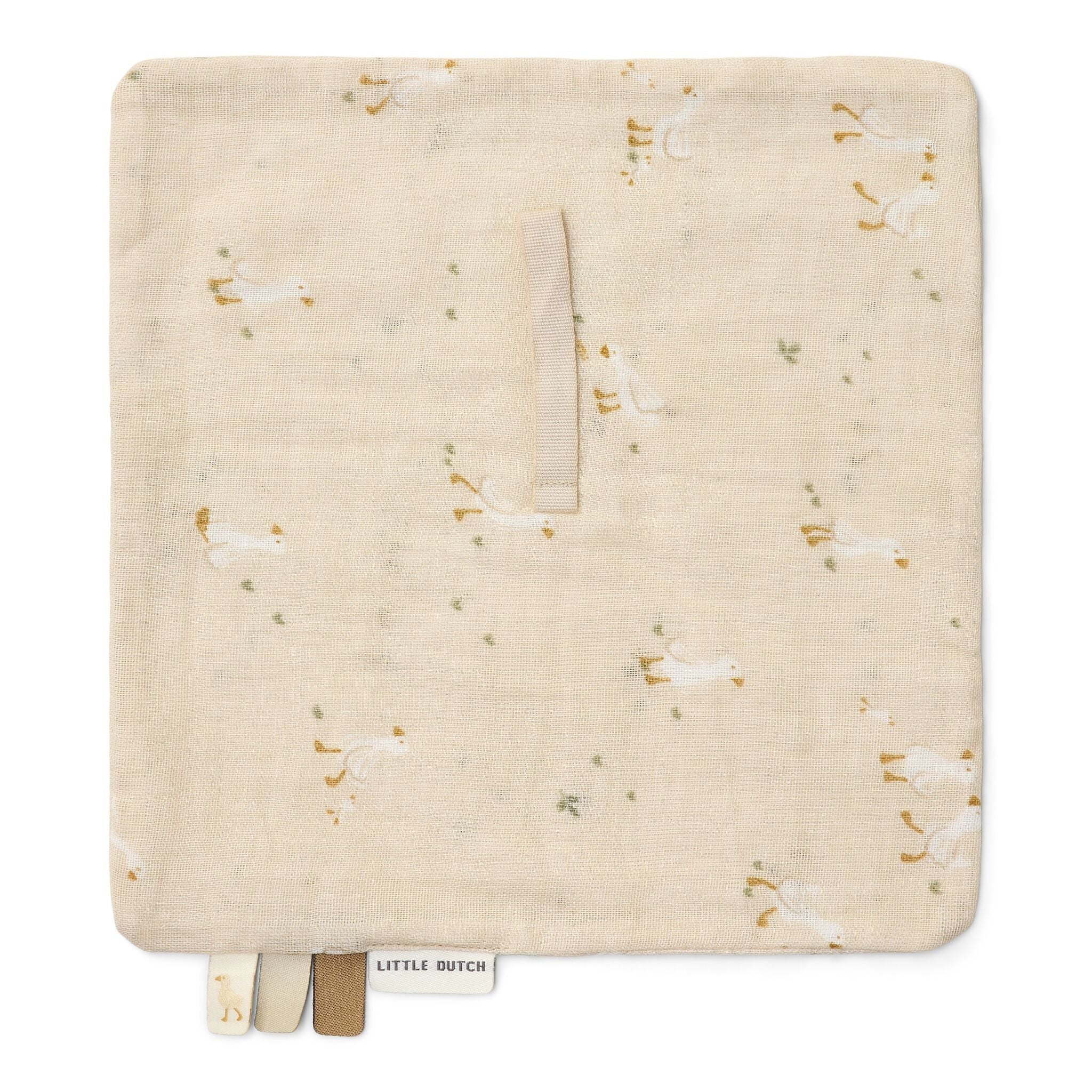 Paninho doudou prende-chupeta little goose