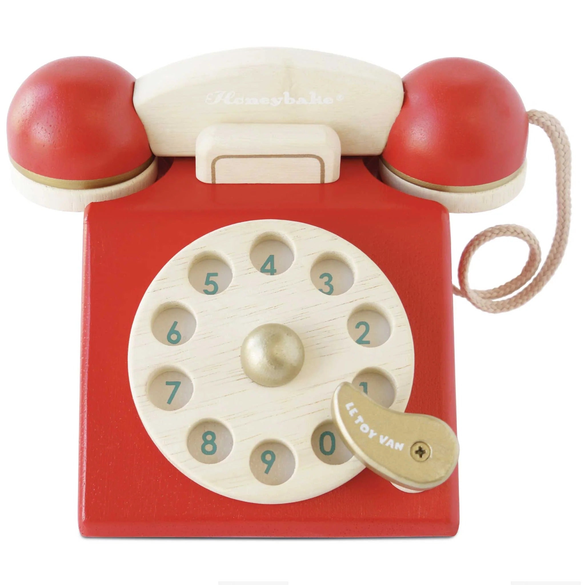 Telefone vintage de madeira