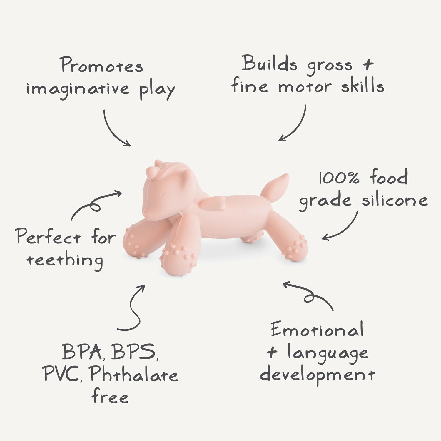 Mordedor unicórnio blush