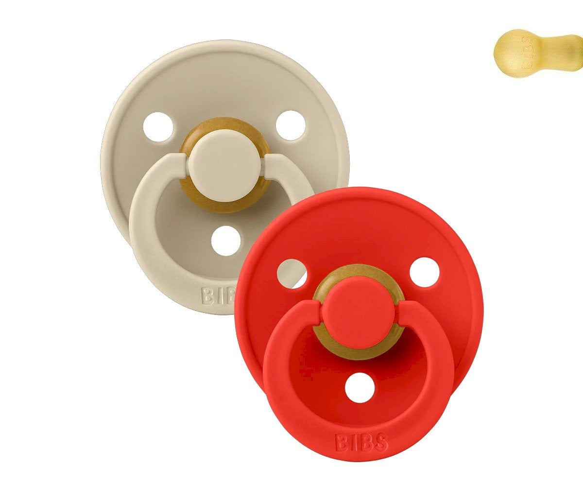 2 chupetas redondas BIBS Colour candy apple | vanilla