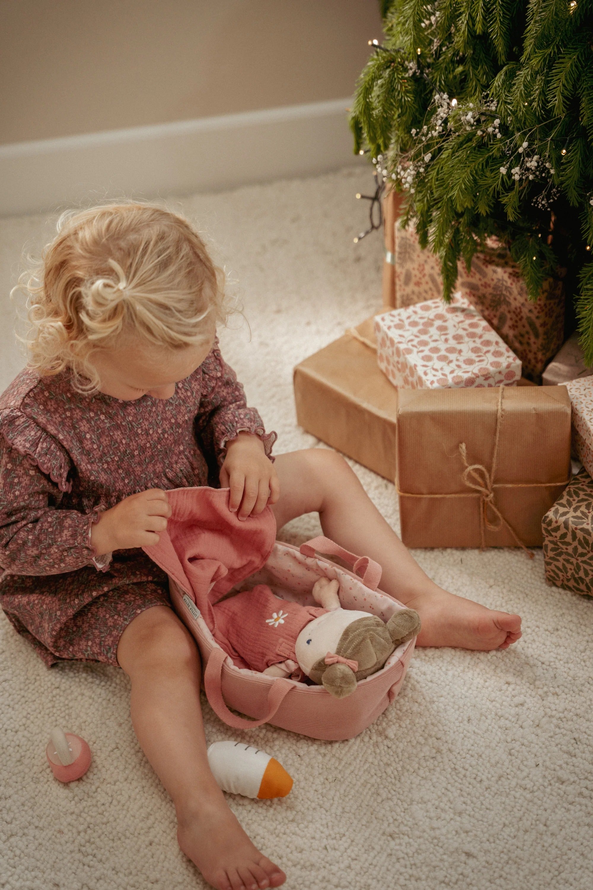 Bebé Rosa na alcofa