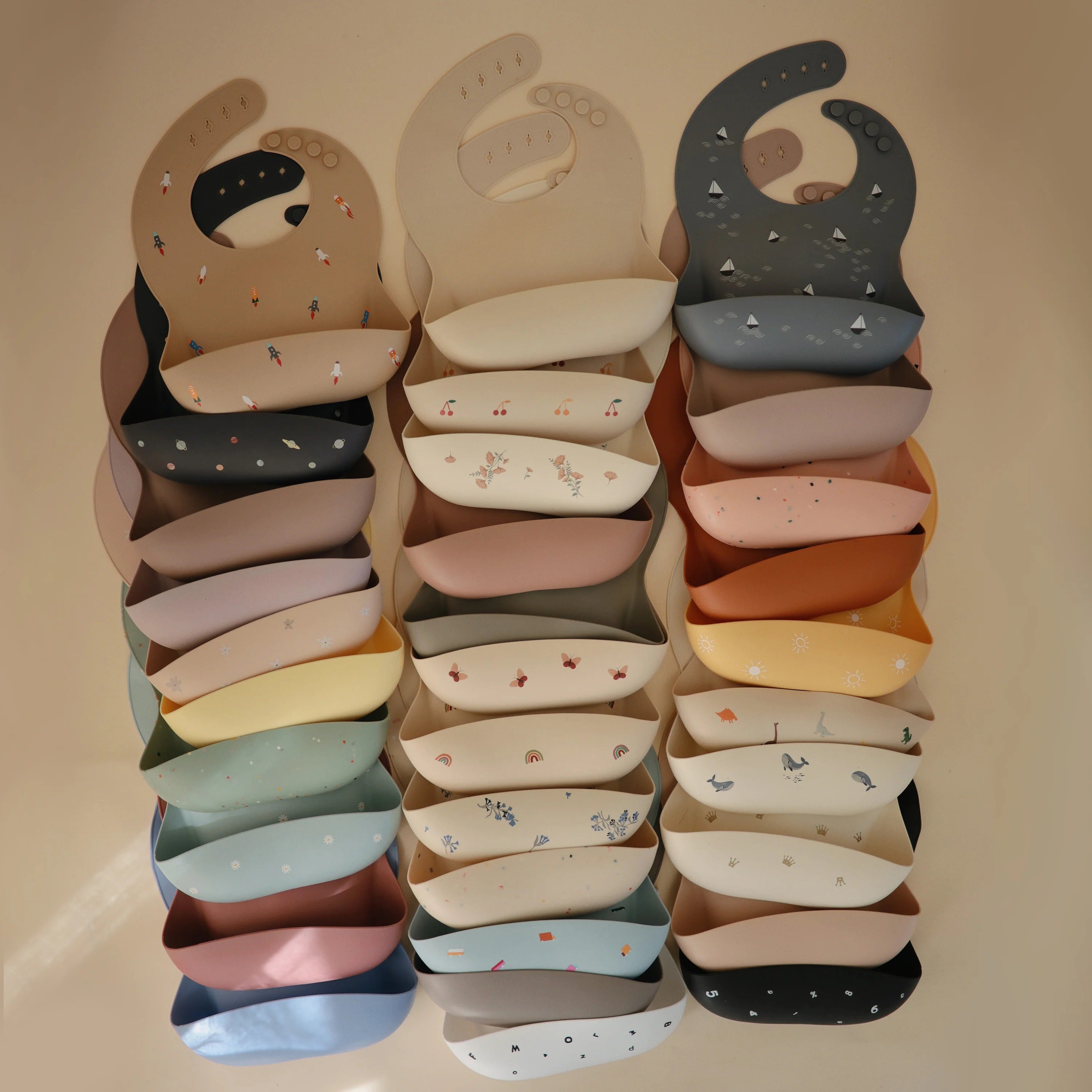 Babete de silicone pretzel