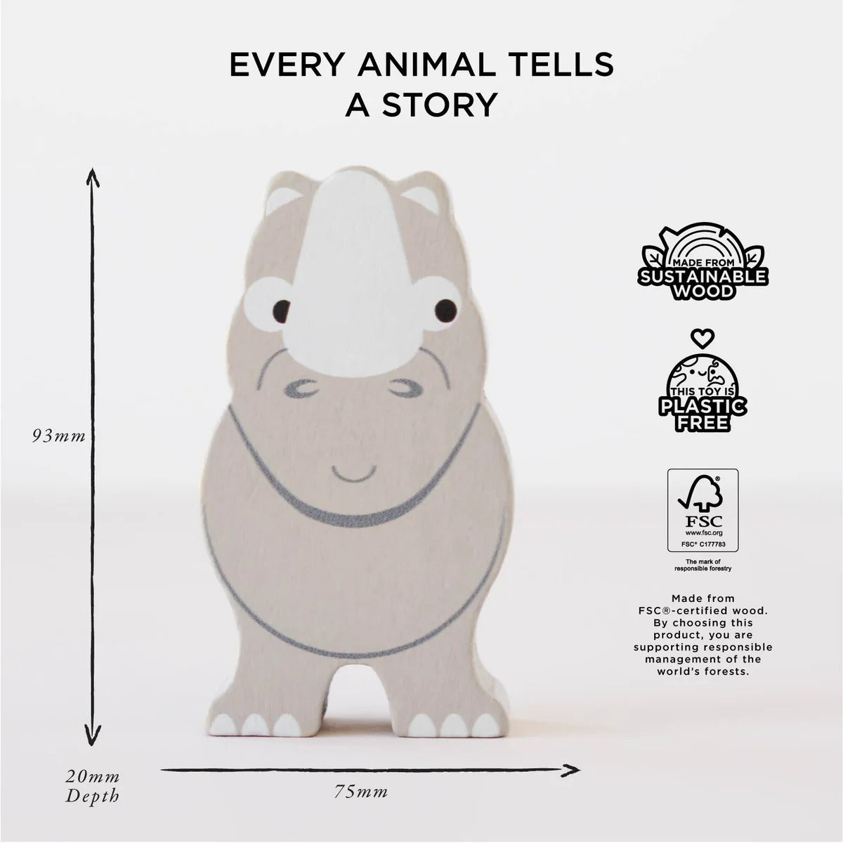 Jogo de empilhar - Animais de África + saco