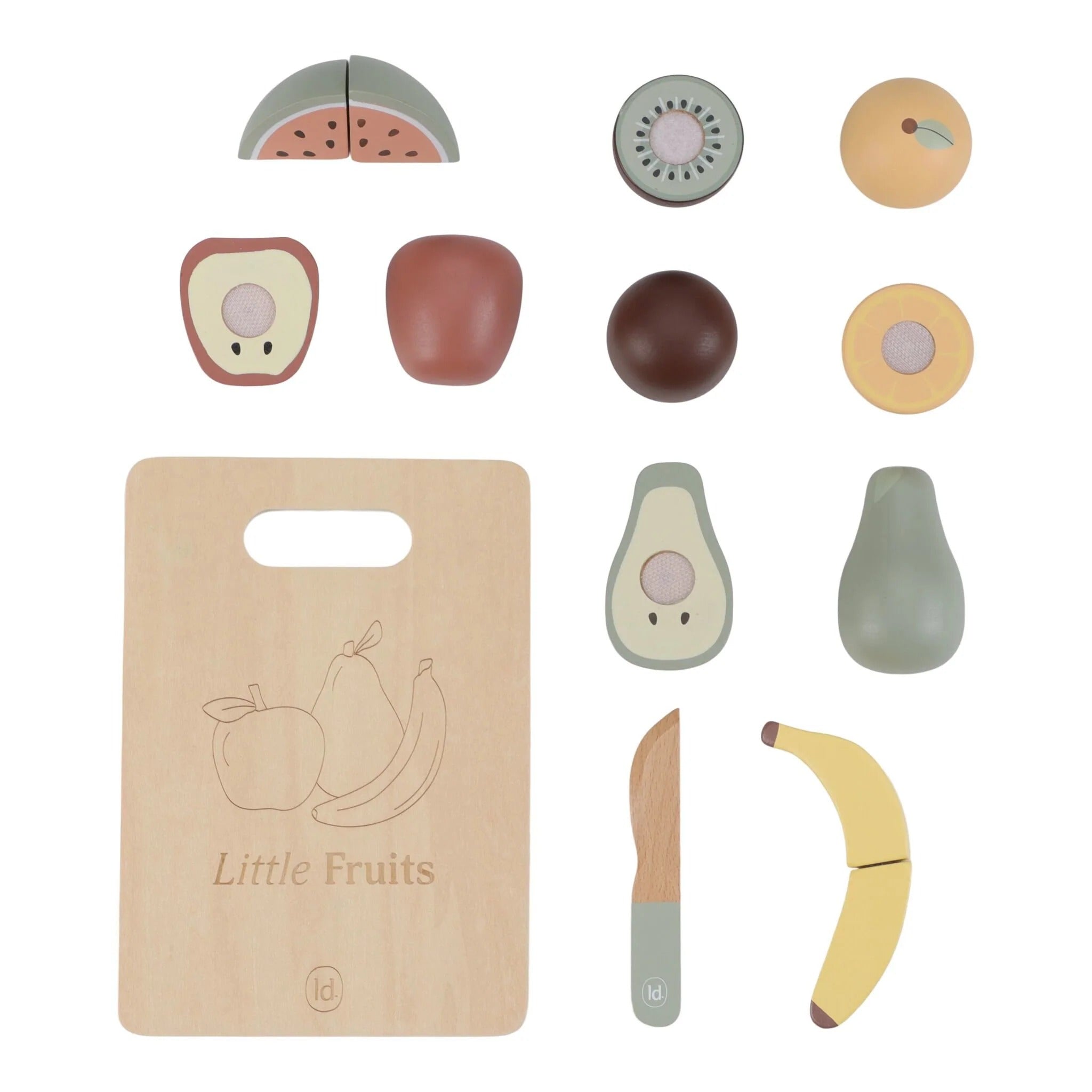 Fruta de madeira (cortar e unir)