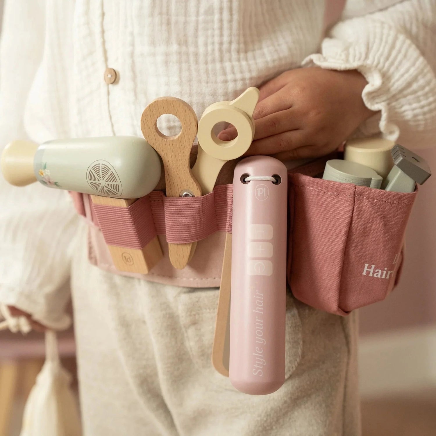 Conjunto de cabeleireiro rosa