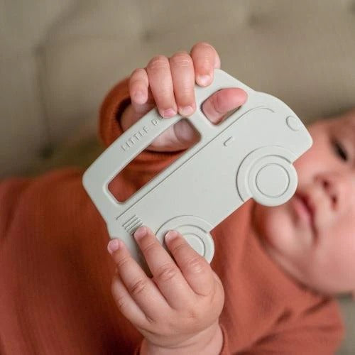 Anel de dentição | mordedor carrinho menta