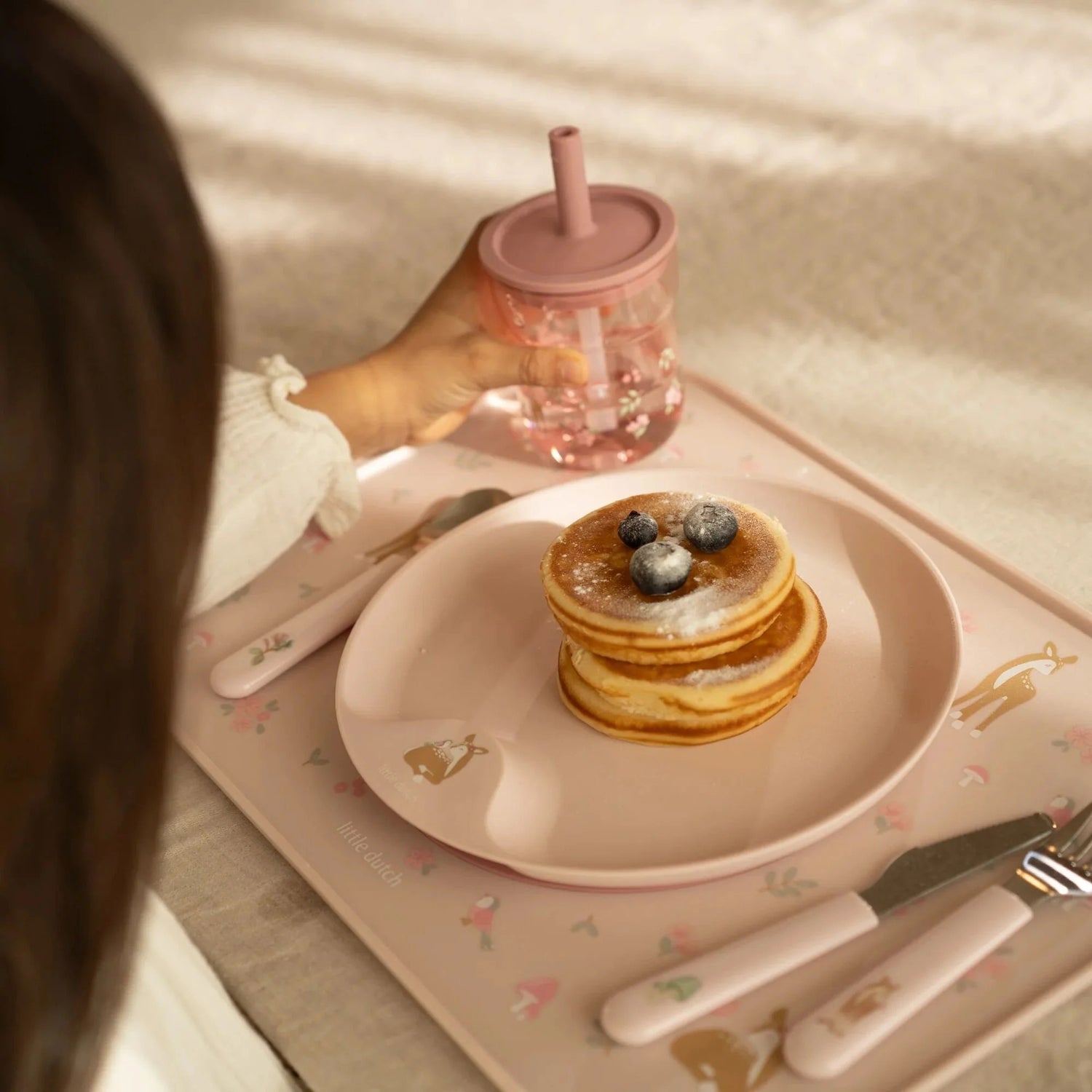 Copo de Criança 250ml com Palhinha Fairy Garden