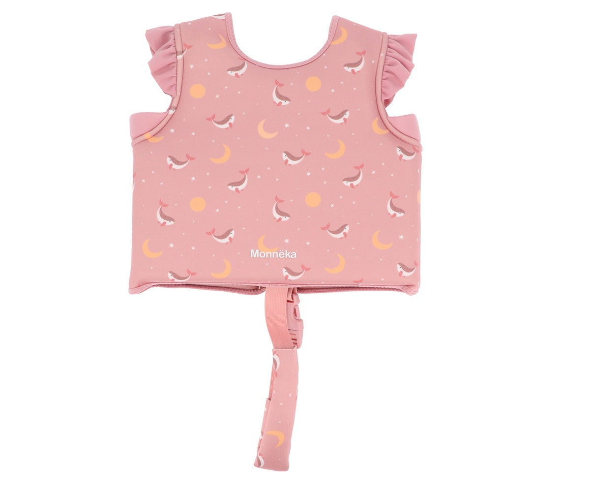 Colete flutuador Whale Pink Learning 2-3 anos