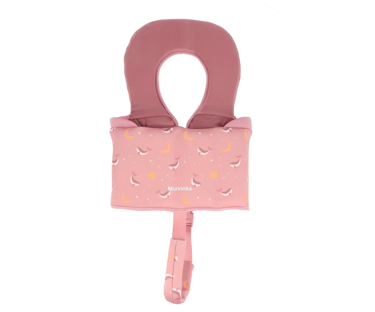 Colete flutuador Whale Pink Learning 1-2 anos