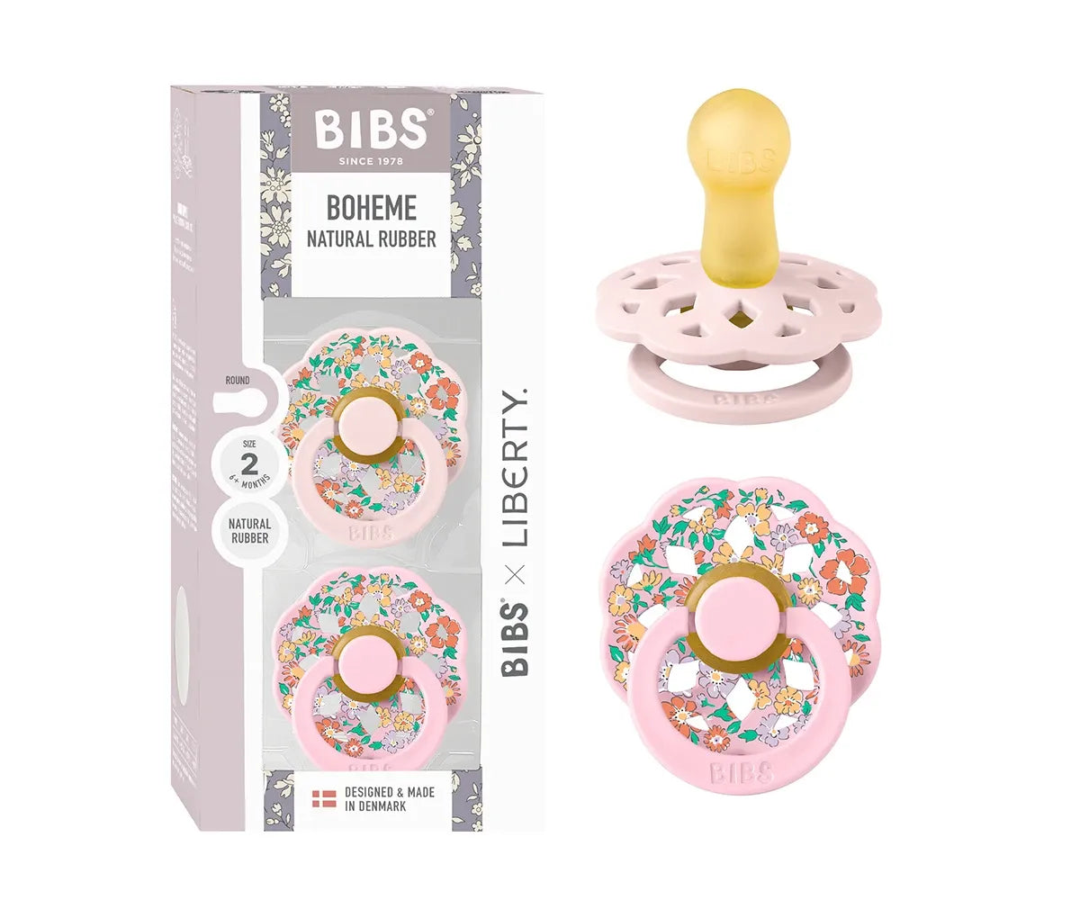 2 chupetas BIBS Boheme x Liberty Oscar Meadow Blossom Mix
