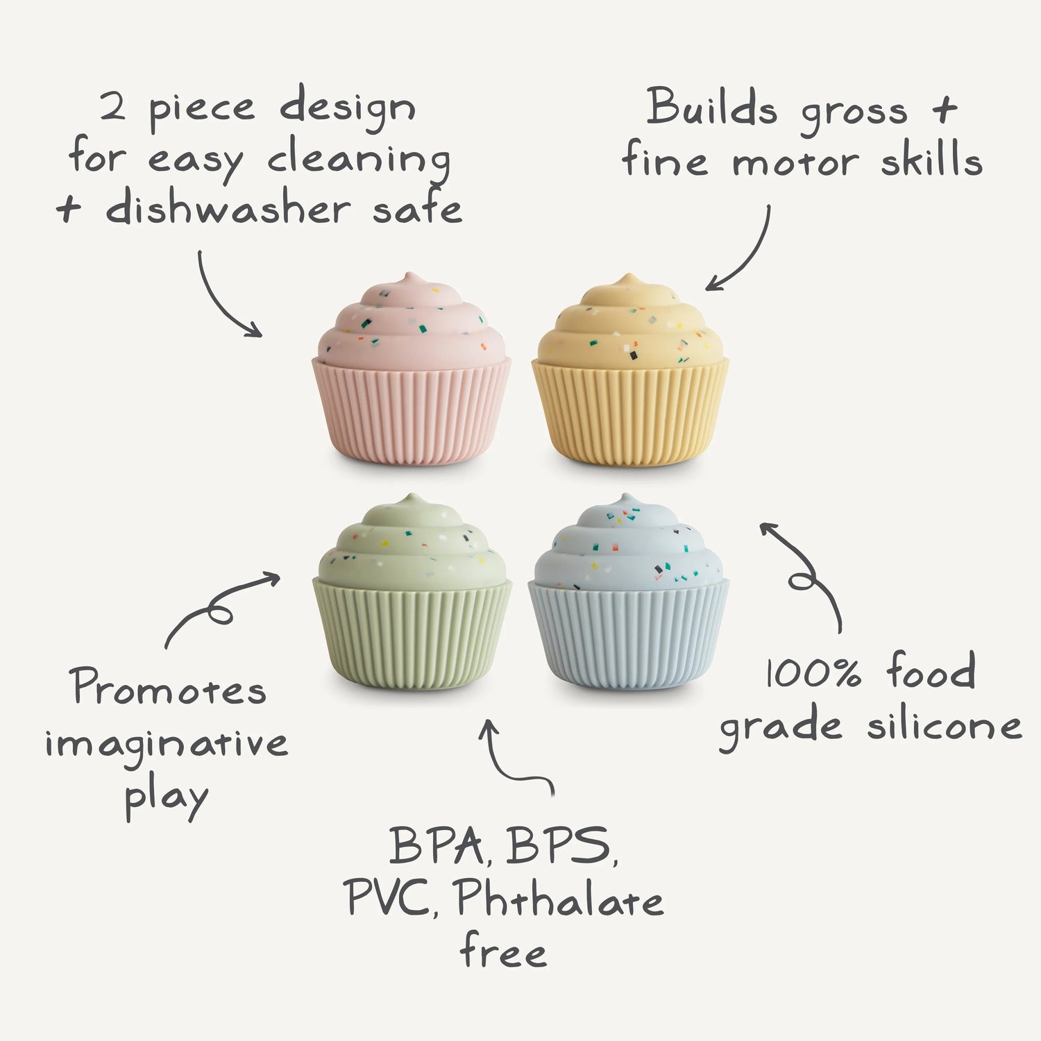 Brinquedo cupcake mix & match