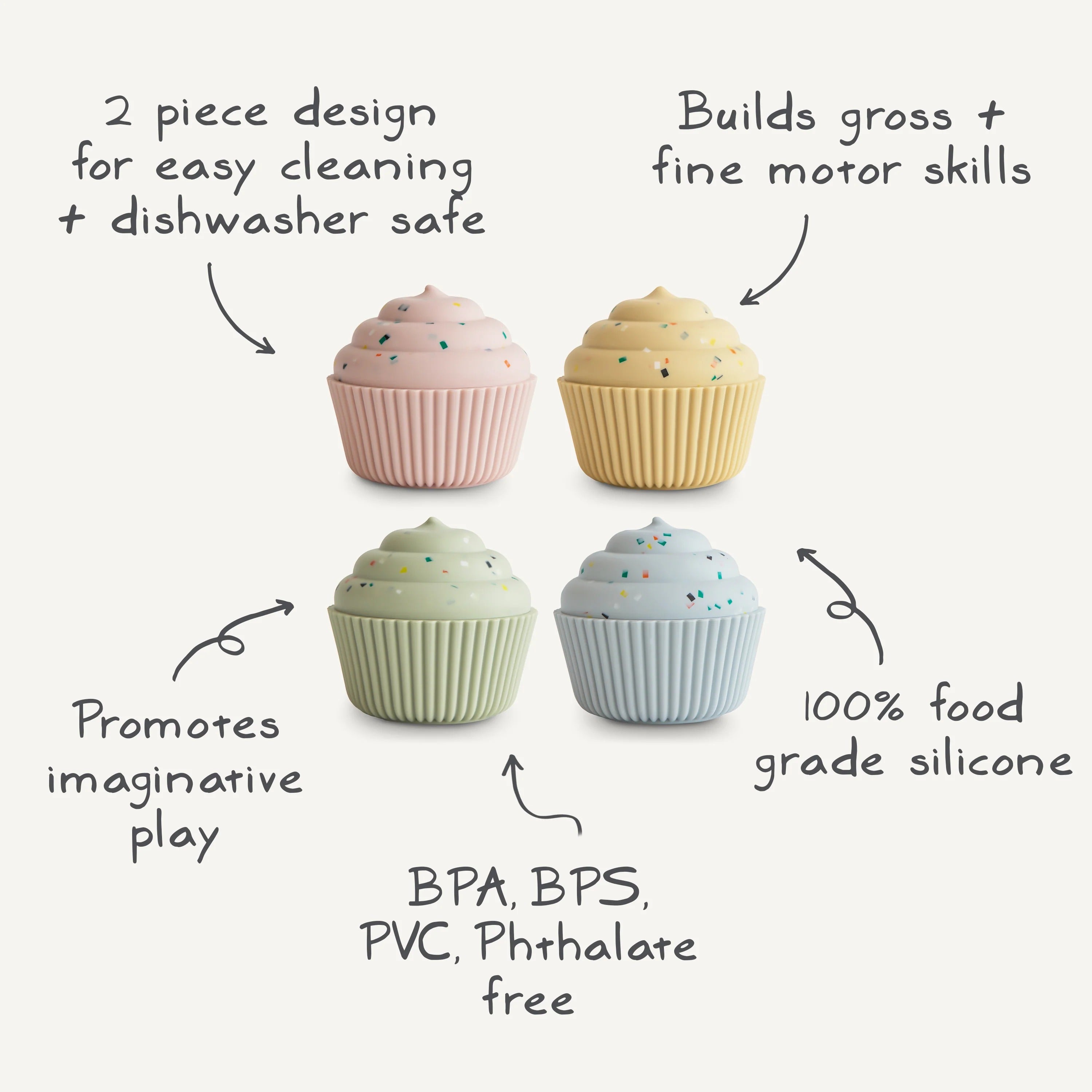 Brinquedo cupcake mix & match