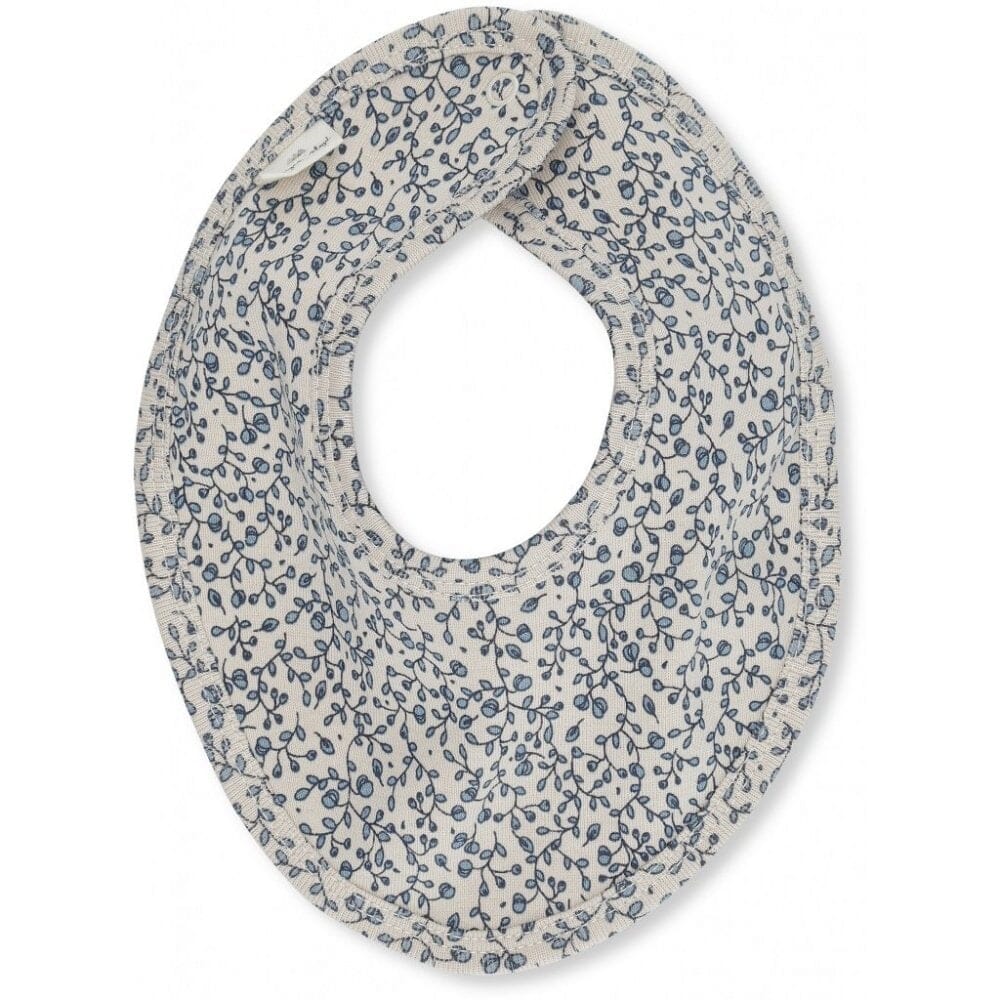 Babete impermeável seca babinhas blue blossom Babete Konges sløjd