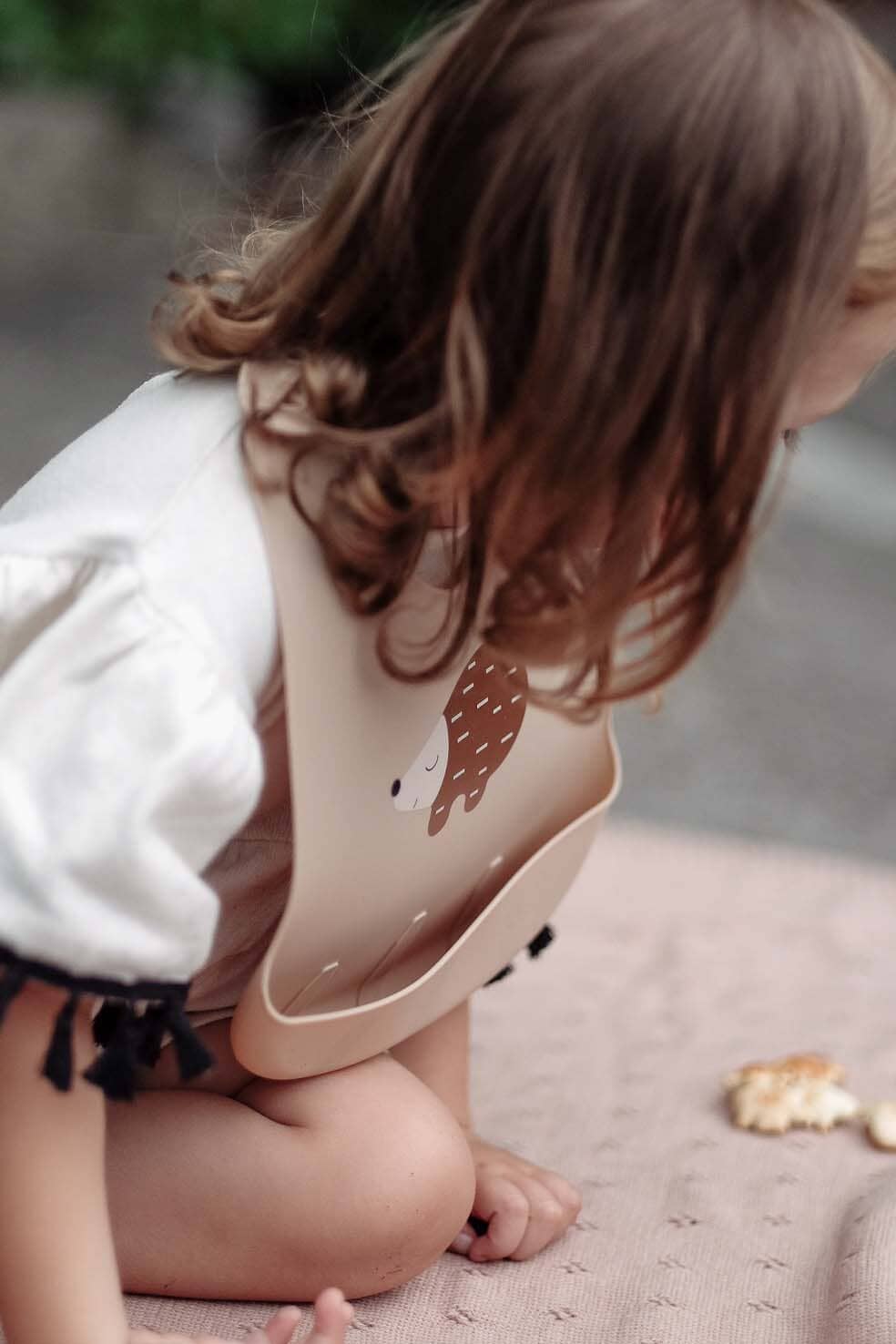 Babete de silicone ouriço dinnerware Little Otja