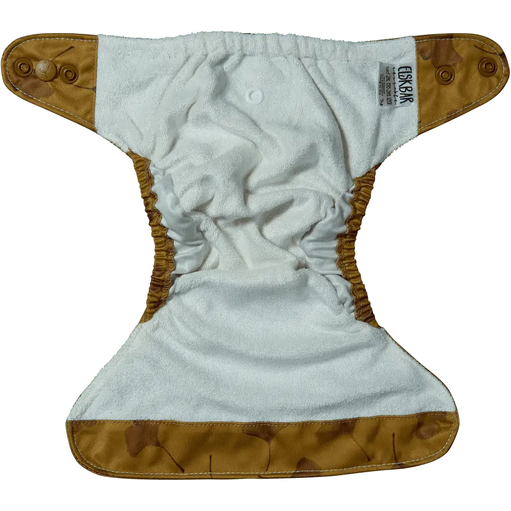 Fralda reutilizável recém-nascido ginkgo Diaper Elskbar