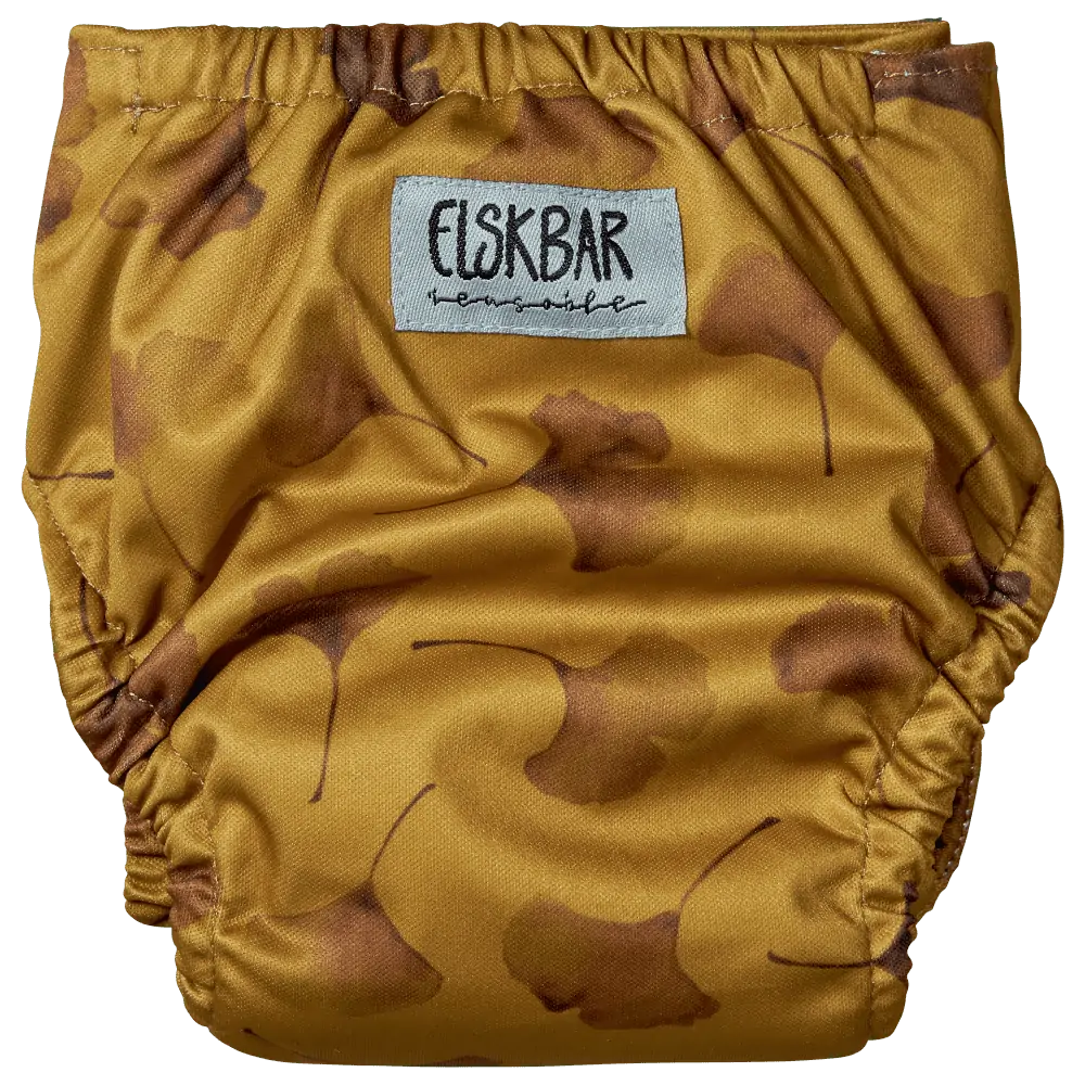 Fralda reutilizável recém-nascido ginkgo Diaper Elskbar