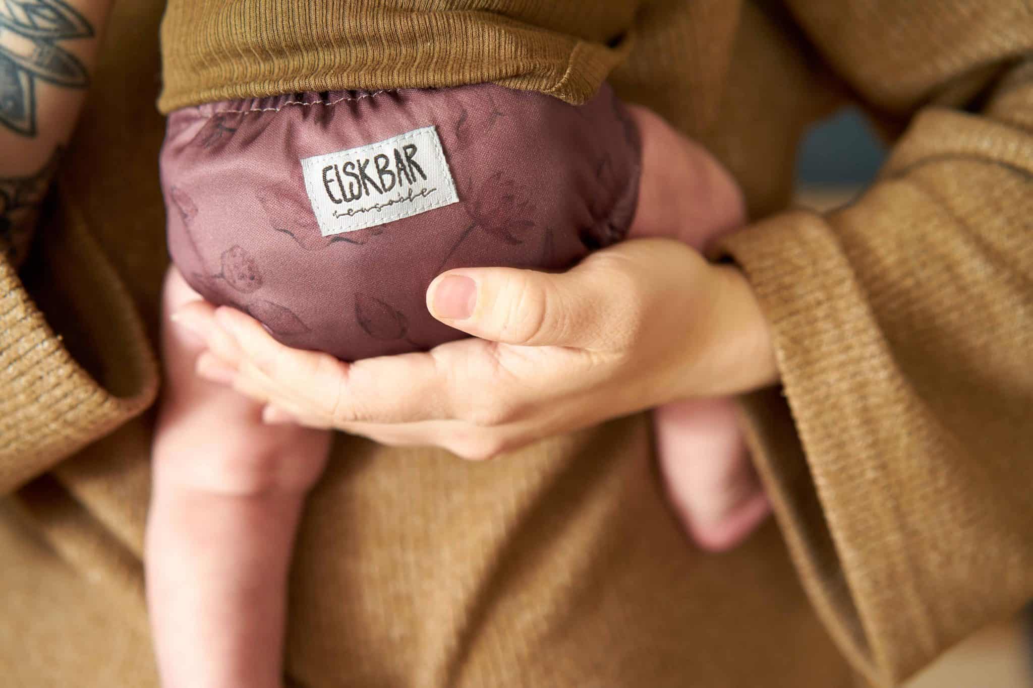 Natural newborn lotus Elskbar Diaper Elskbar