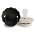 2 chupetas daisy cream/jet black SILICONE Frigg FRIGG