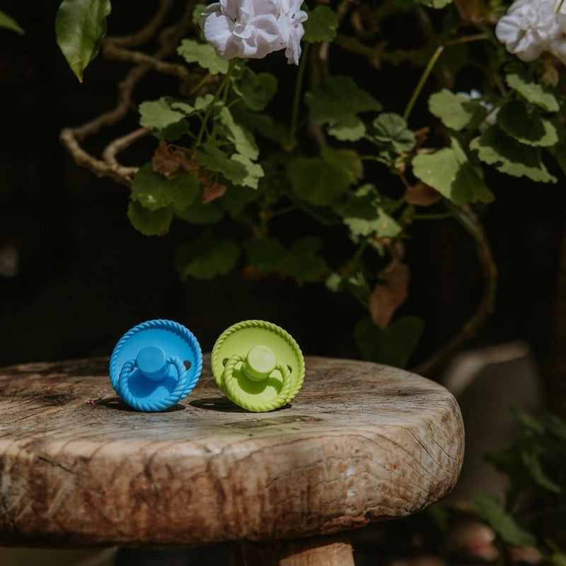 2 chupetas rope redondas SILICONE waterfall | rain forest