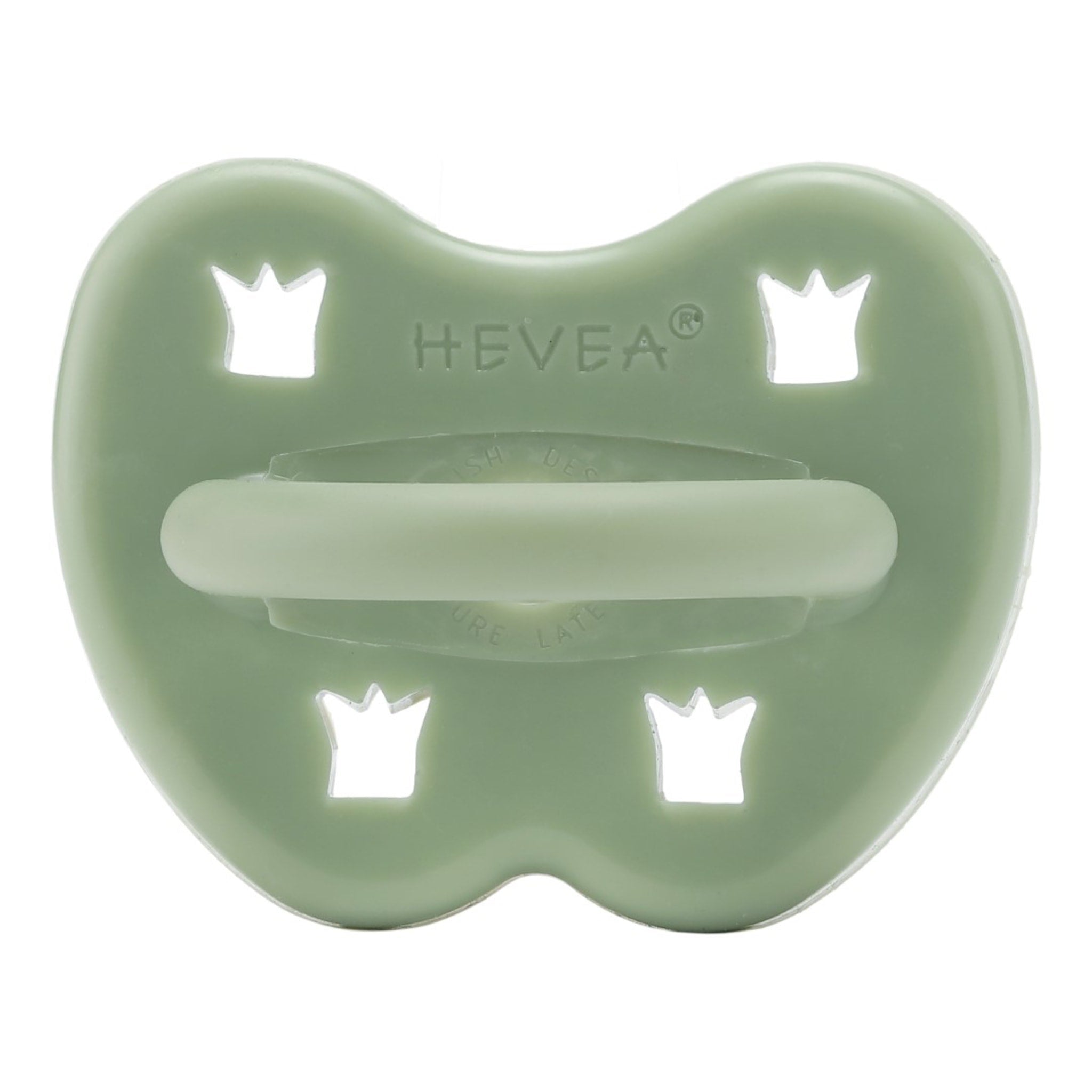 Pacifier moss green 3-36 M round Hevea pacifier Hevea
