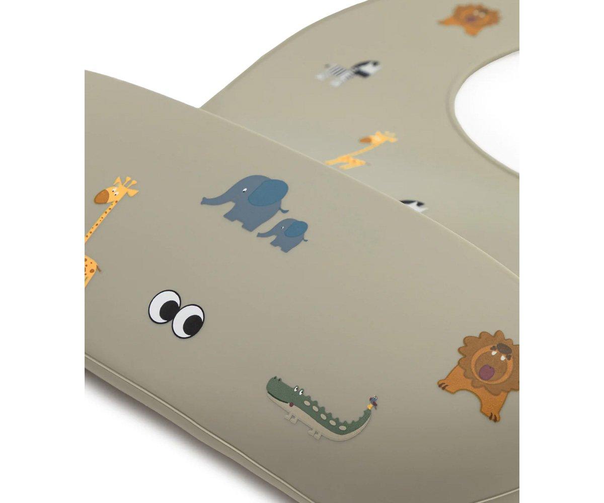 Babete de silicone safari