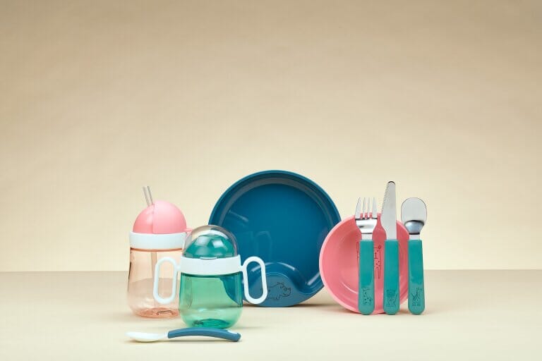 Copo com palhinha 300 ml turquesa Dinnerware MEPAL