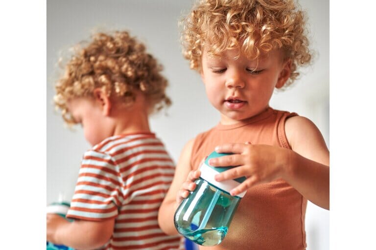 Copo com palhinha 300 ml turquesa Dinnerware MEPAL