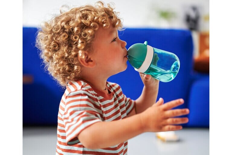 Copo com palhinha 300 ml turquesa Dinnerware MEPAL