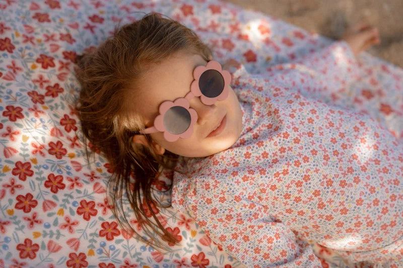 Óculos de sol flower pink 1-5 anos