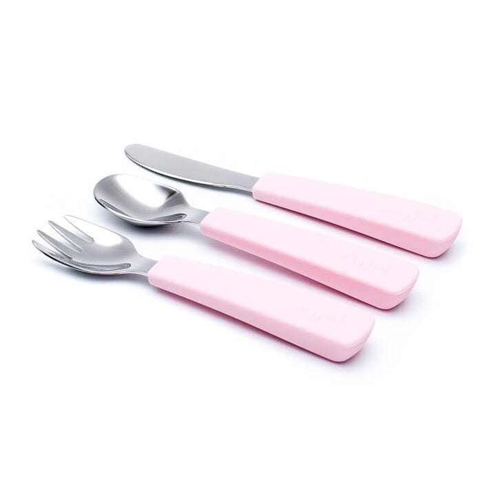 3 talheres Feedie powder pink meal we might be tiny