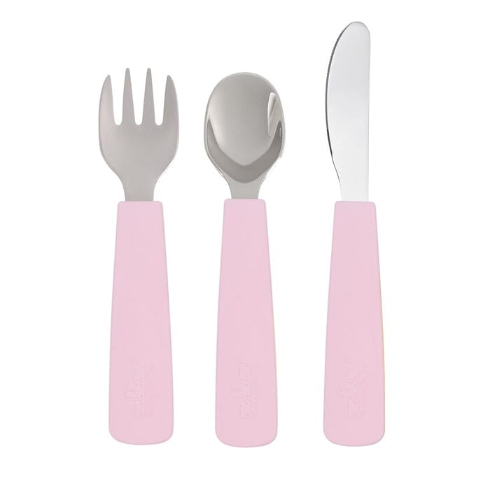 3 talheres Feedie powder pink meal we might be tiny