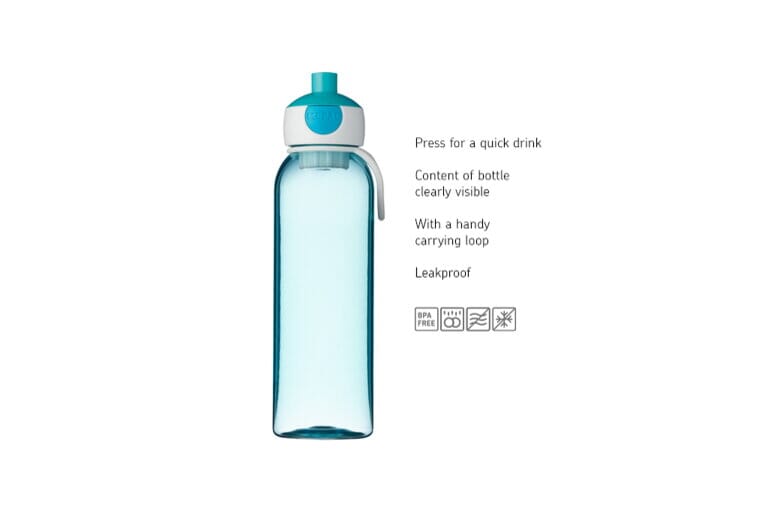 Garrafa pop up 500 ml azul Dinnerware MEPAL